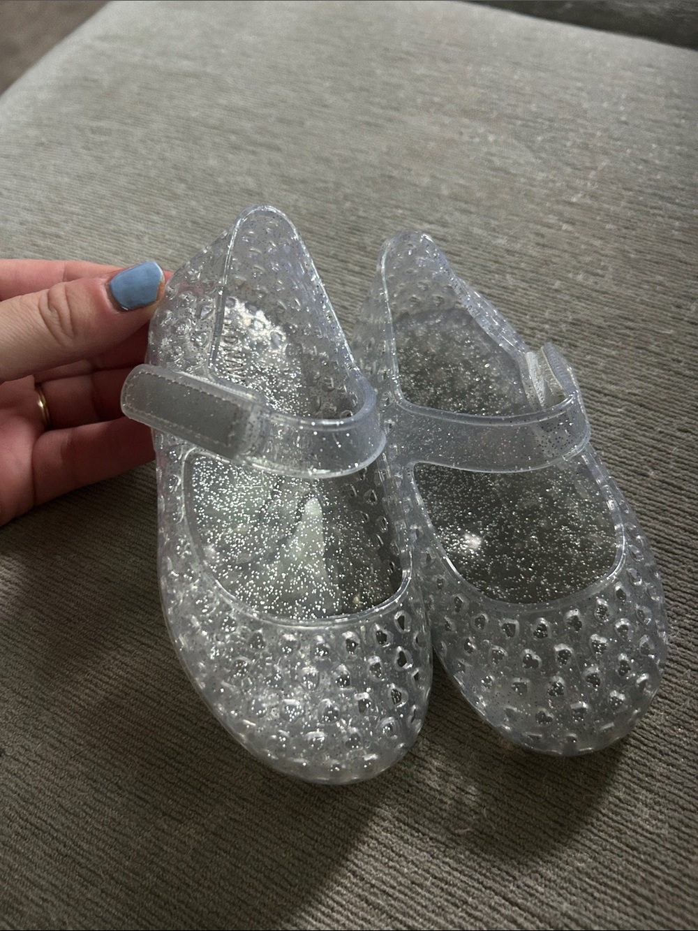 Old Navy Glitter Jelly Sandals